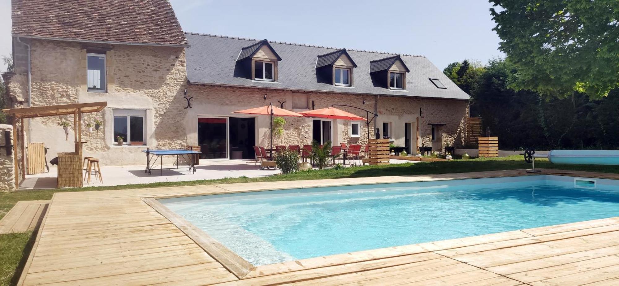 Gite Du Bois Richer 4 Etoiles Avec Piscine Fougere (Maine-et-Loire) Exterior photo